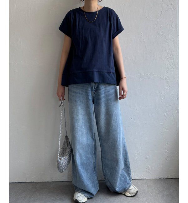 Lbc with Life「Aライン裾切り替えカットソー」|その他|