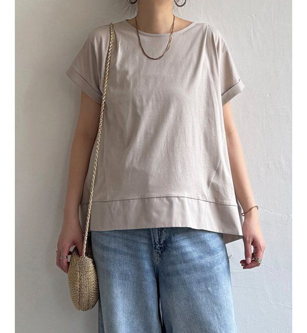 Lbc with Life「Aライン裾切り替えカットソー」|その他|