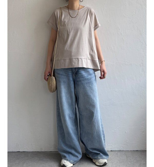 Lbc with Life「Aライン裾切り替えカットソー」|その他|