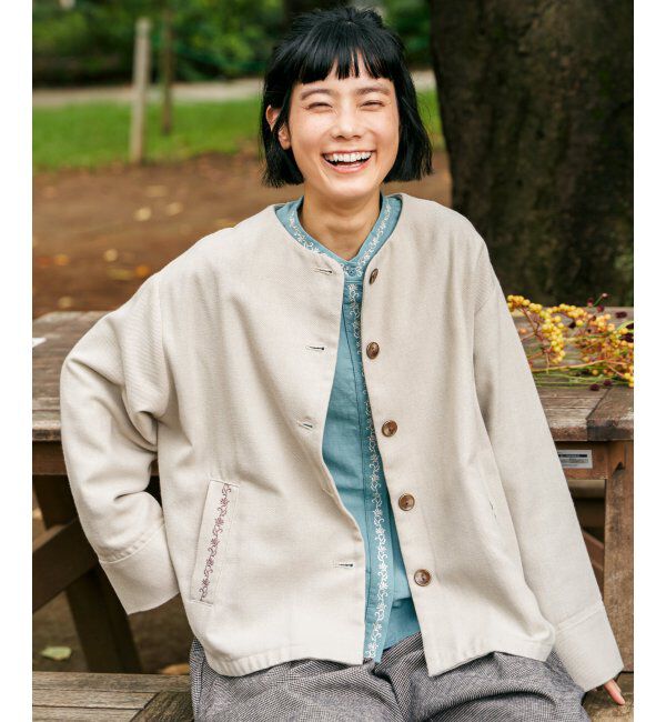 Lbc with Life「エクリュ エンブロイダリーシャツ」|シャツ・ブラウス|