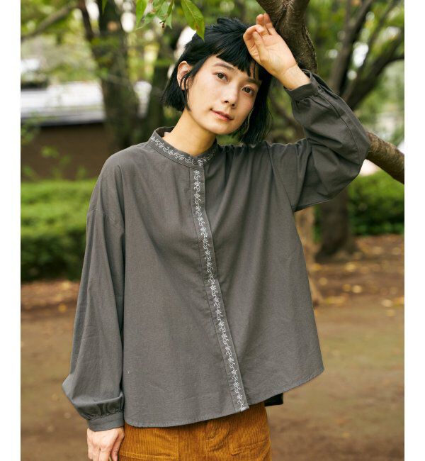 Lbc with Life「エクリュ エンブロイダリーシャツ」|シャツ・ブラウス|