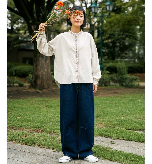 Lbc with Life「エクリュ エンブロイダリーシャツ」|シャツ・ブラウス|