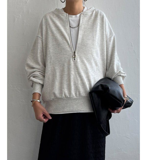 Lbc with Life「ハーフジップ裏毛プルオーバー」|その他|ナチュラル