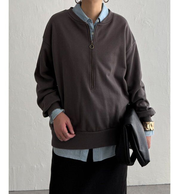 Lbc with Life「ハーフジップ裏毛プルオーバー」|その他|