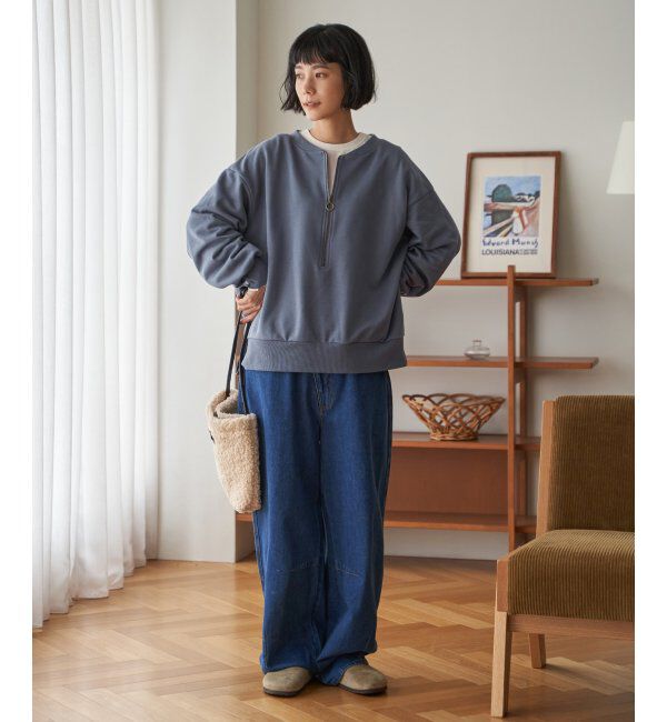 Lbc with Life「ハーフジップ裏毛プルオーバー」|その他|