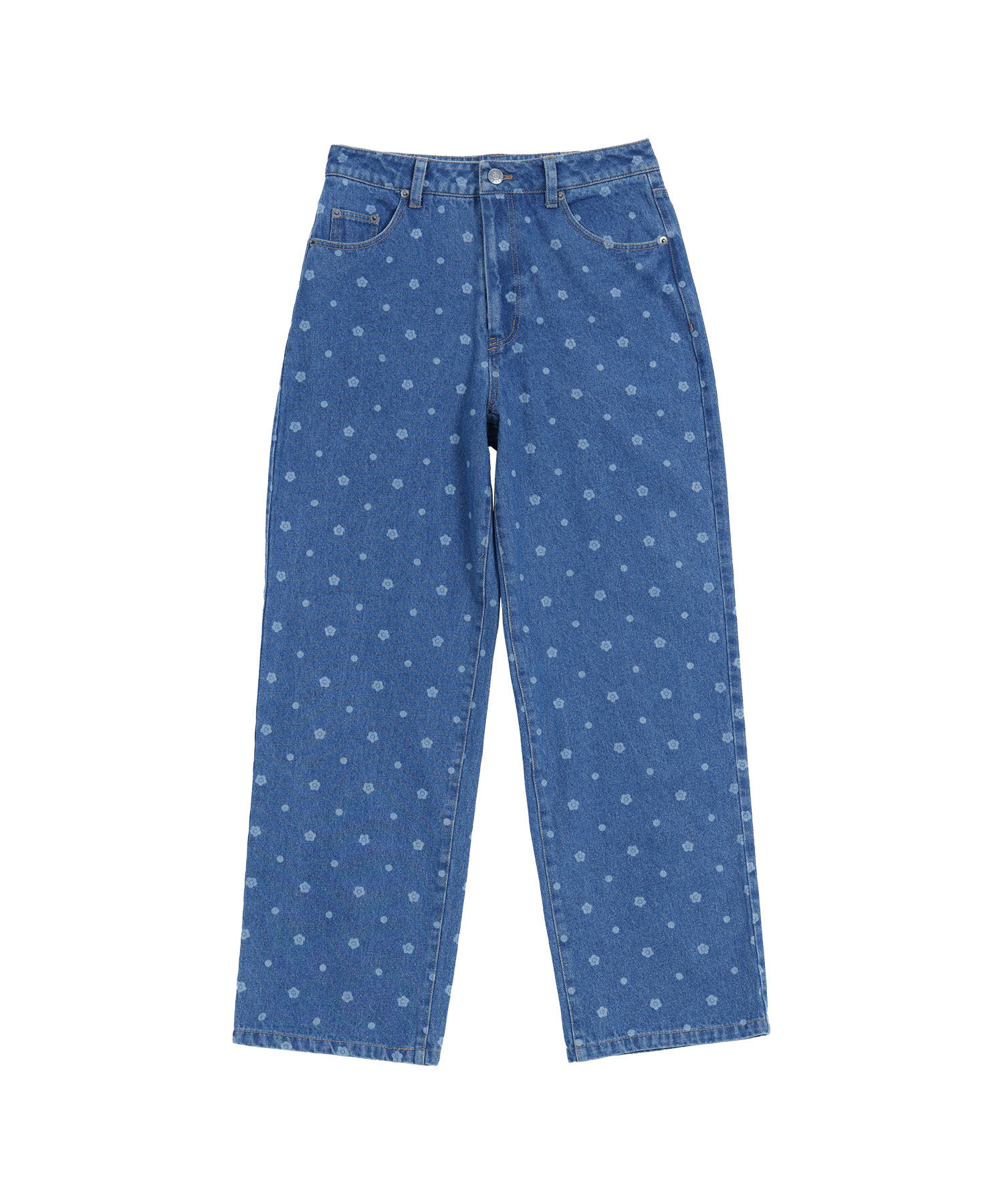 MARY QUANT「デイジードットデニム パンツ」|デニム|