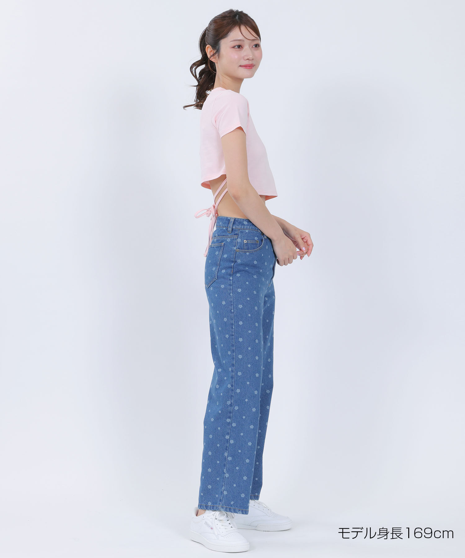 MARY QUANT「デイジードットデニム パンツ」|デニム|