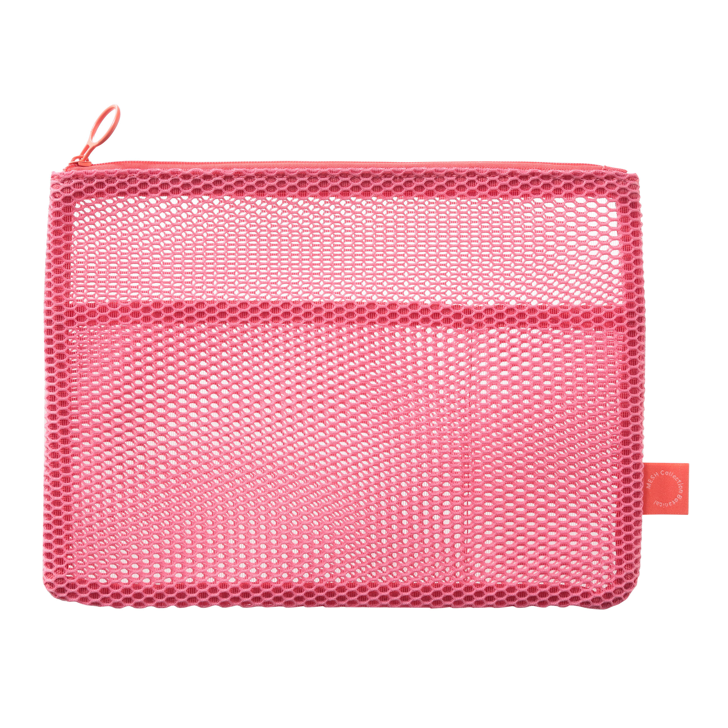  「フラットポーチ・Ａ５／メッシュコレクション」|ポーチ|ピンク