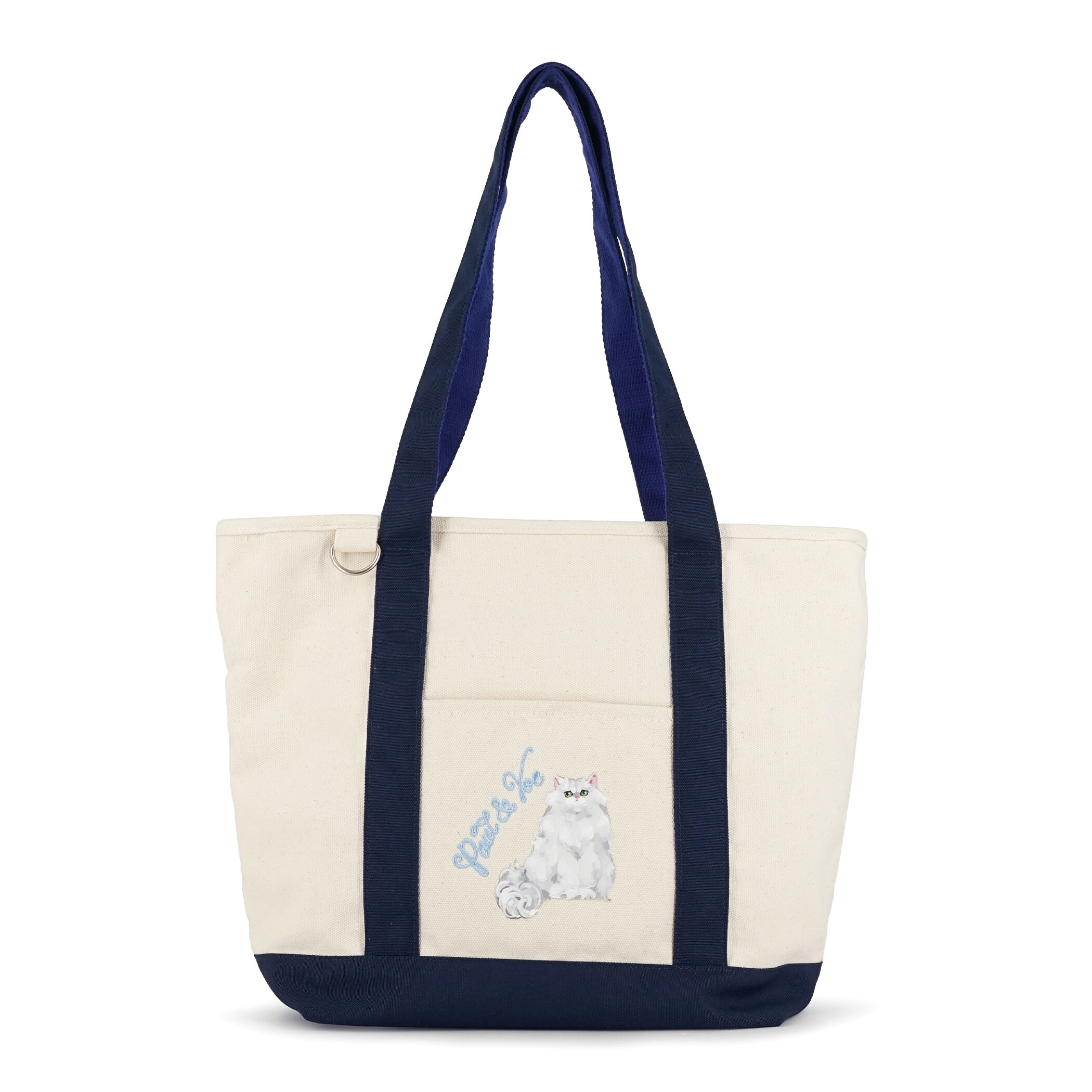 PAUL&JOE「キャンバスト－トバッグ／ジプシー＆ヌネット／２６ＳＳ」|トートバッグ|ネイビー