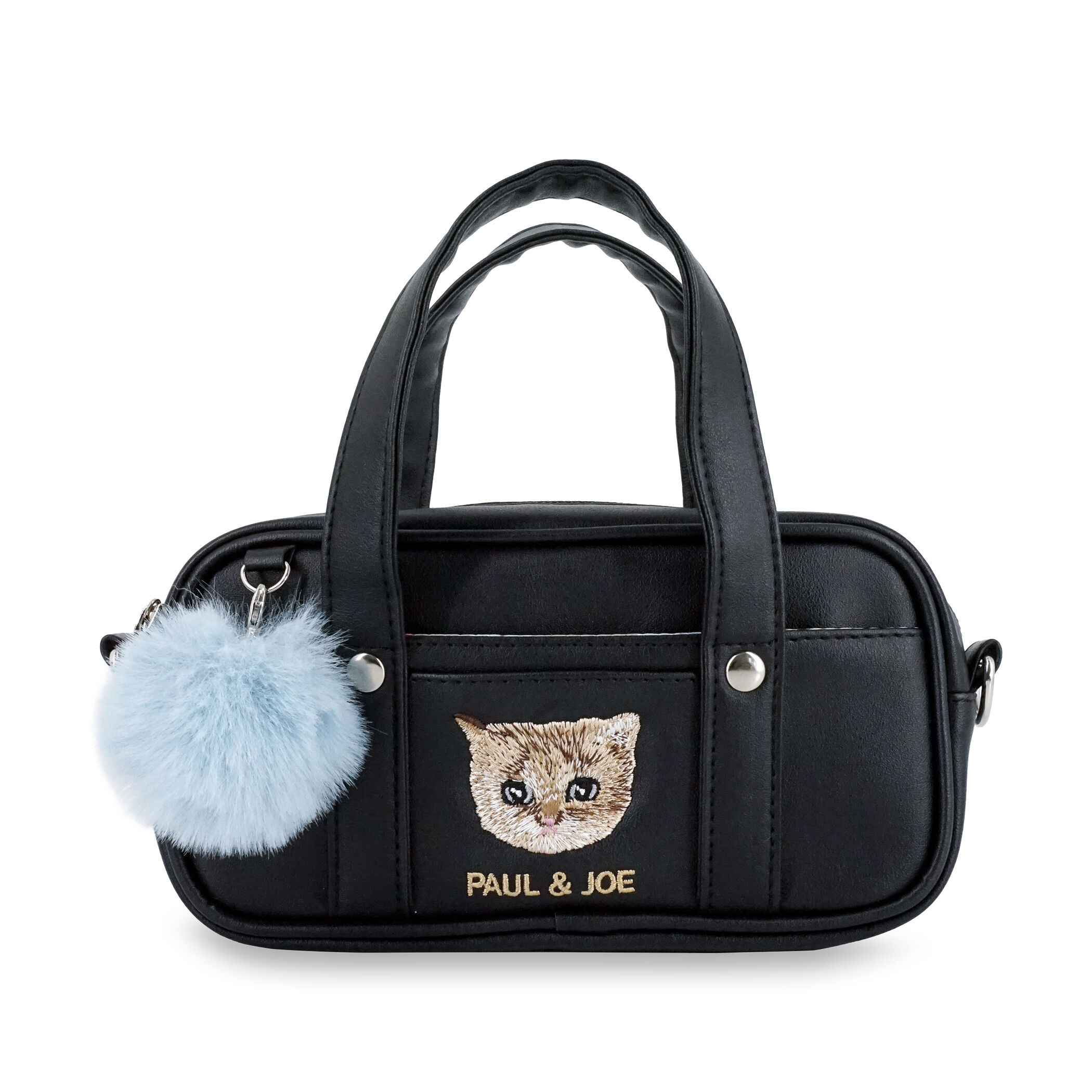 PAUL&JOE「合皮スクバポーチ／ＰＡＵＬ　＆　ＪＯＥ／２６ＳＳ」|ポーチ|ブラック