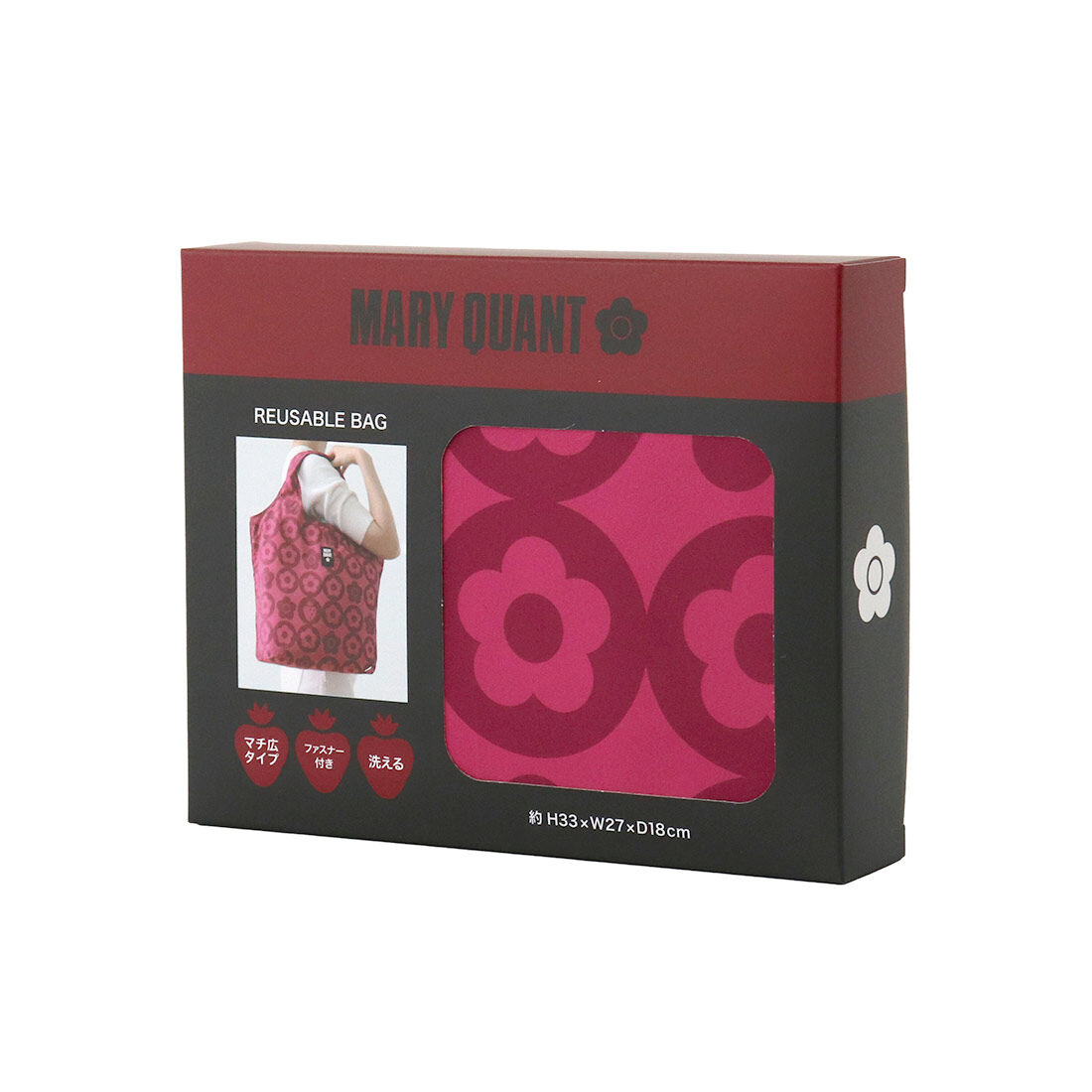  「MARY QUANT エコバッグ＜イチゴ＞」|エコバッグ|