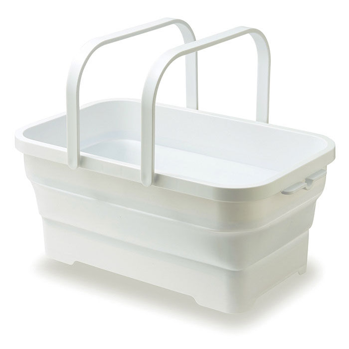 BACKYARD FAMILY「ランドリーバスケット 折りたたみ 通販 四角 大 容量 足湯 シリコン 浸け置き バケツ」|その他|
