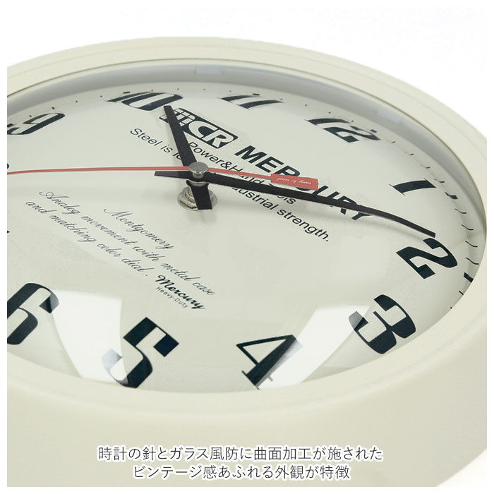 MERCURY「マーキュリー 壁掛け時計 mercury 通販 雑貨 MONTGOMERY ウォールクロック 時計」|クロック・置時計|