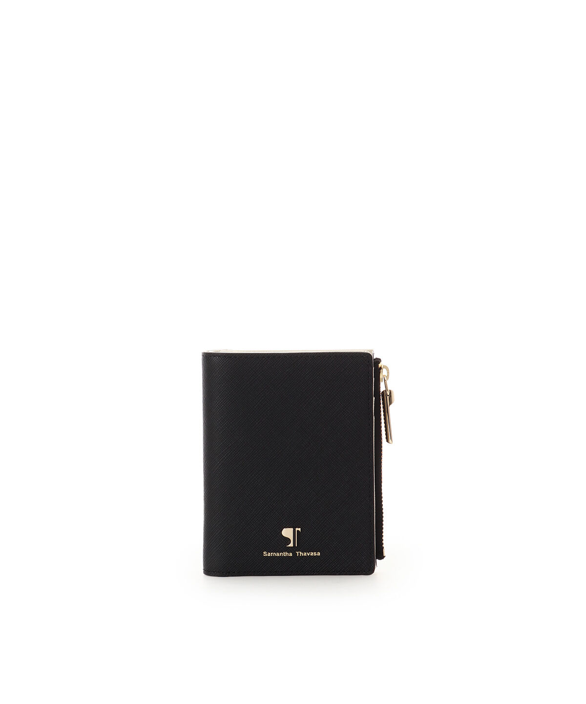 Samantha Thavasa「[Newカラー]Pomme d'espoir ポムディスポワール バイカラー折財布」|財布|ブラック