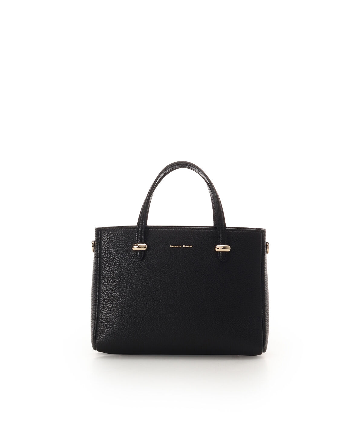 Samantha Thavasa「イタリアンシュリンクレザー ハンドバッグ」|ハンドバッグ|ブラック