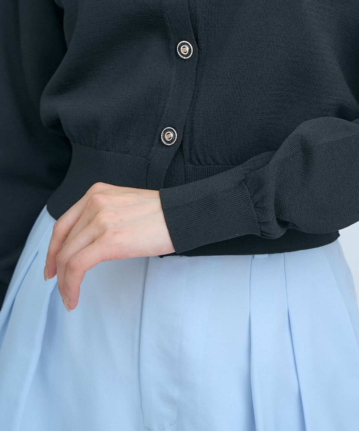 アンドクチュール「クルーネックカーディガン」|カーディガン|