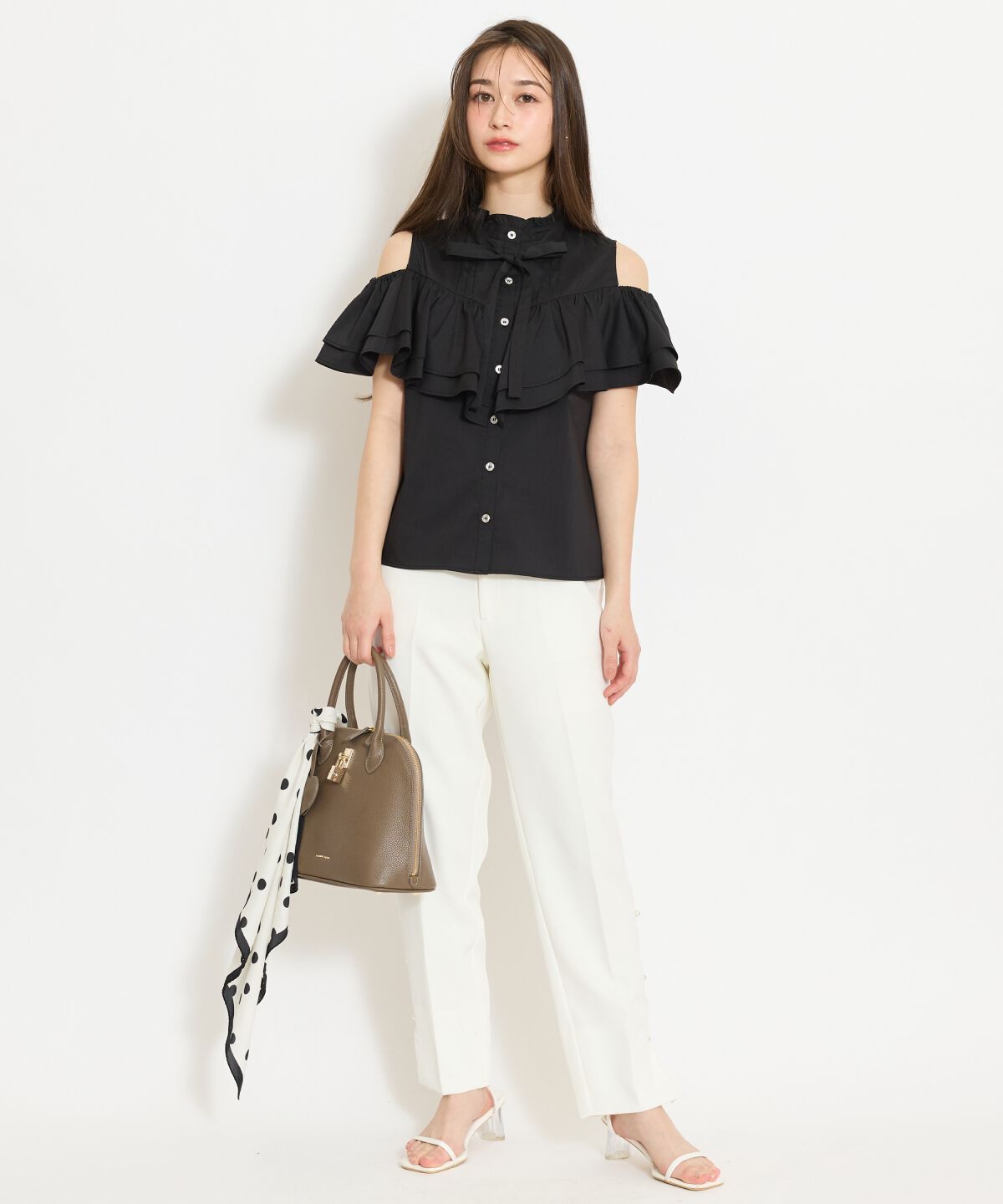 WILLSELECTION「パールデザインテーパードパンツ」|その他|