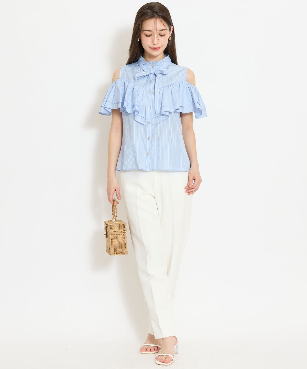 WILLSELECTION「パールデザインテーパードパンツ」|その他|