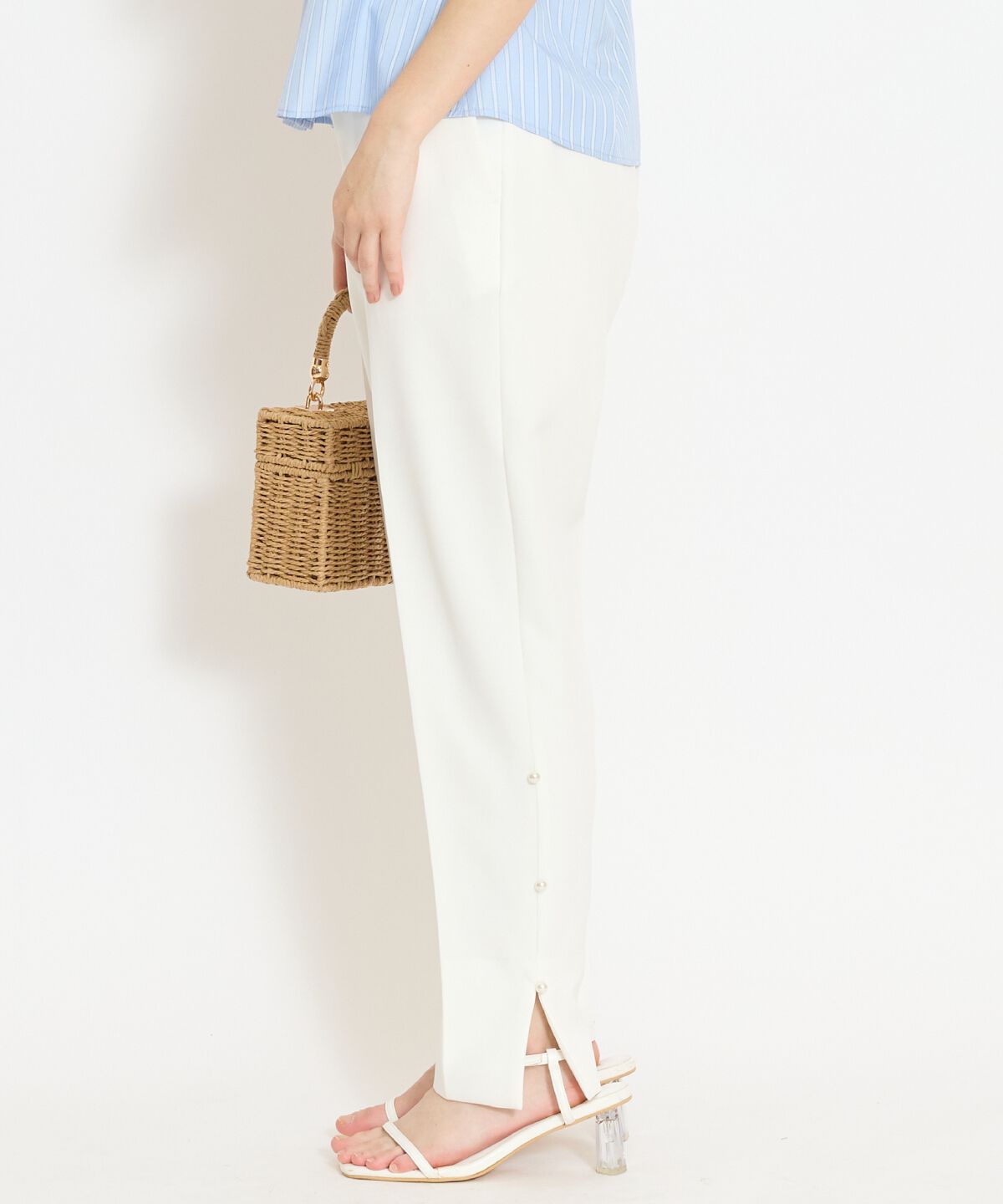 WILLSELECTION「パールデザインテーパードパンツ」|その他|