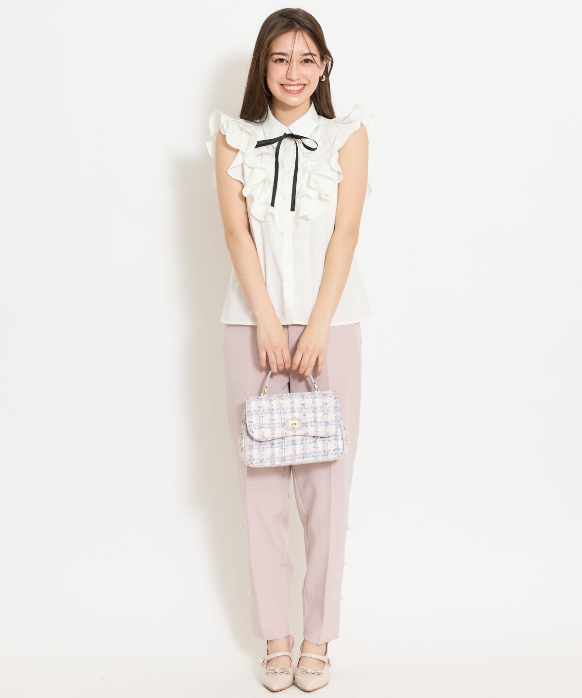 WILLSELECTION「パールデザインテーパードパンツ」|その他|