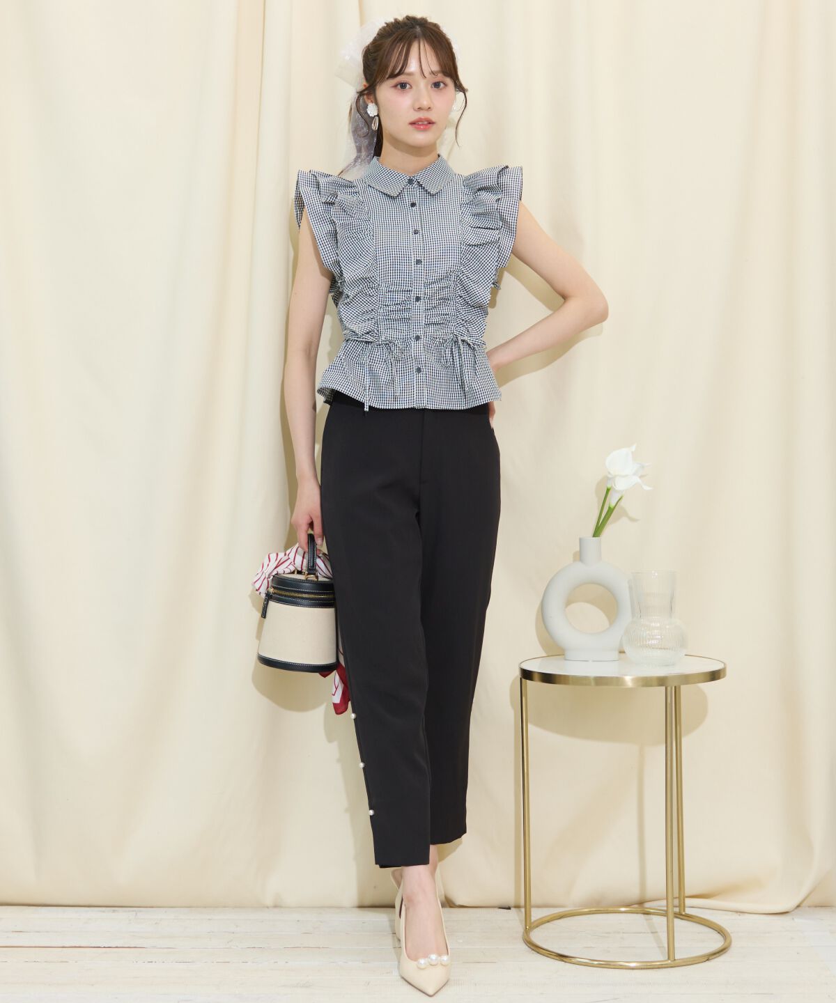 WILLSELECTION「パールデザインテーパードパンツ」|その他|