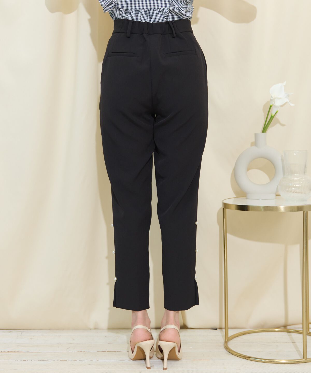 WILLSELECTION「パールデザインテーパードパンツ」|その他|