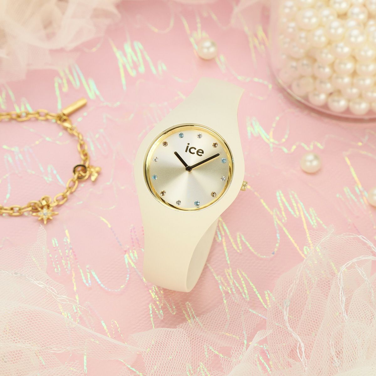 ICE-WATCH「〈ICE-WATCH(ｱｲｽｳｫｯﾁ)〉ICE cosmos ﾊﾞﾆﾗ ｽﾓｰﾙﾌﾟﾗｽ」|腕時計|