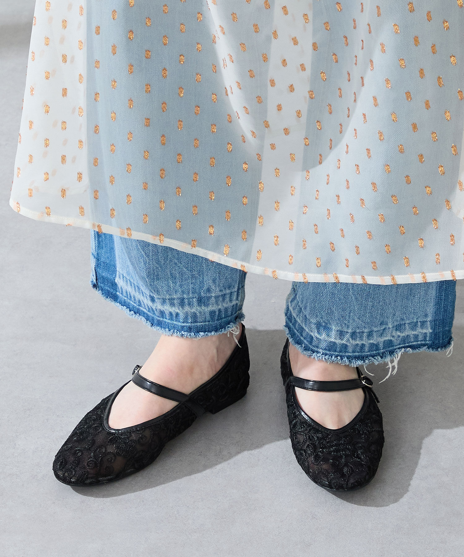 ORiental TRaffic「チュールメリージェーンパンプス/51318」|パンプス|