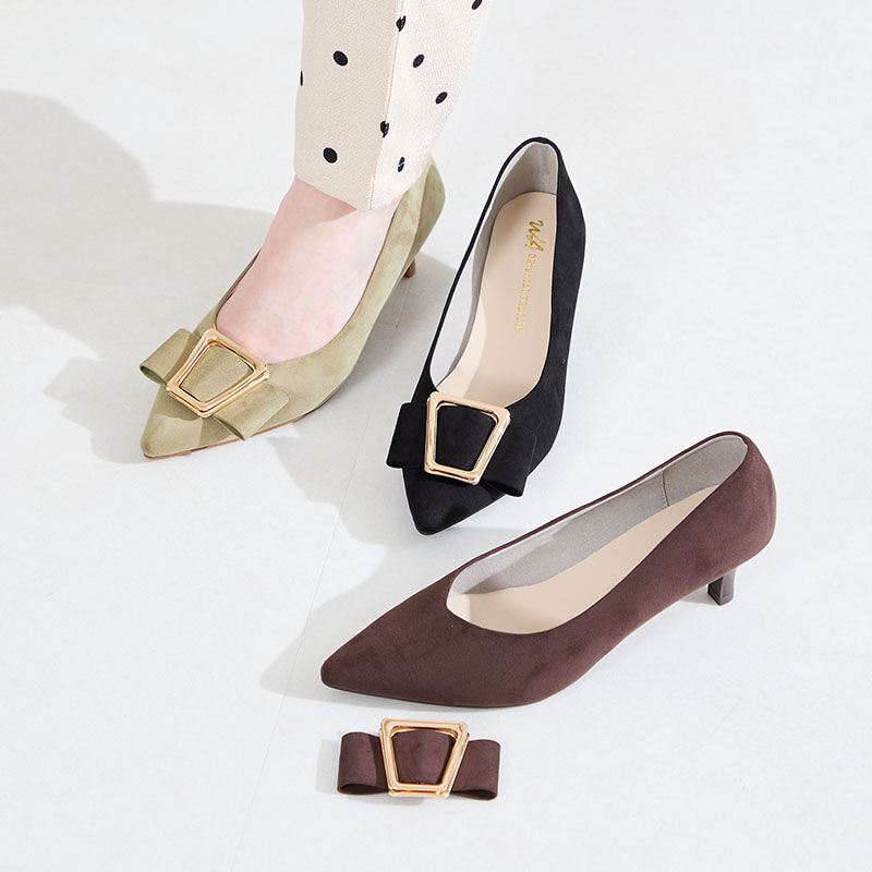 WA Oriental TRaffic「●2026春夏新作●2wayリボンモチーフヒールパンプス/62112」|パンプス|GREEN