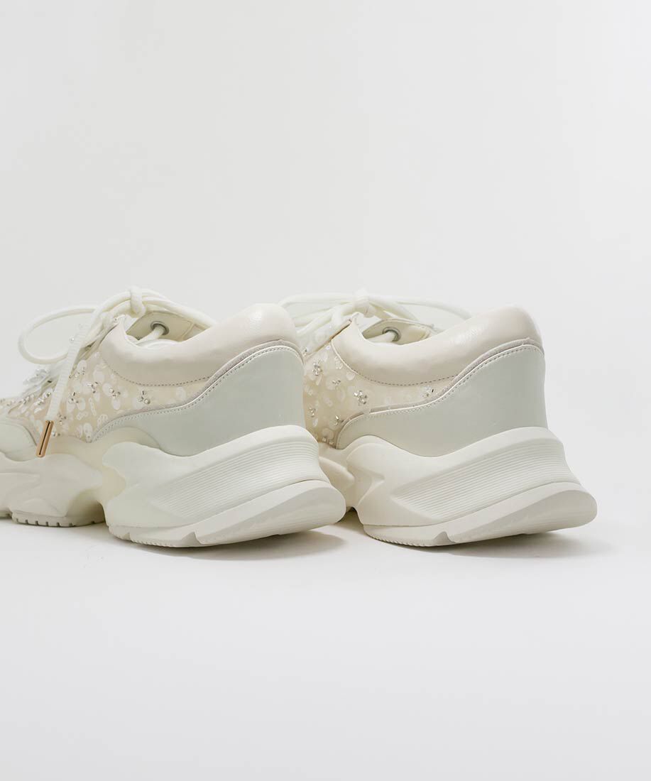  「【Flower Collection】2WAY フラワーデザインシアースニーカー」|スニーカー|