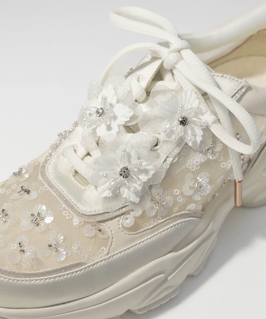  「【Flower Collection】2WAY フラワーデザインシアースニーカー」|スニーカー|