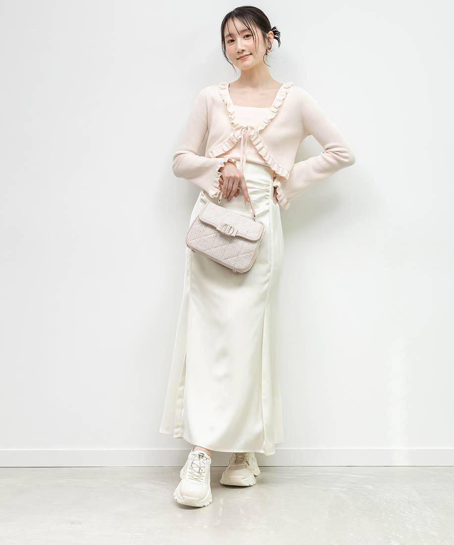  「フラワーパーツドローコードスニーカー」|スニーカー|