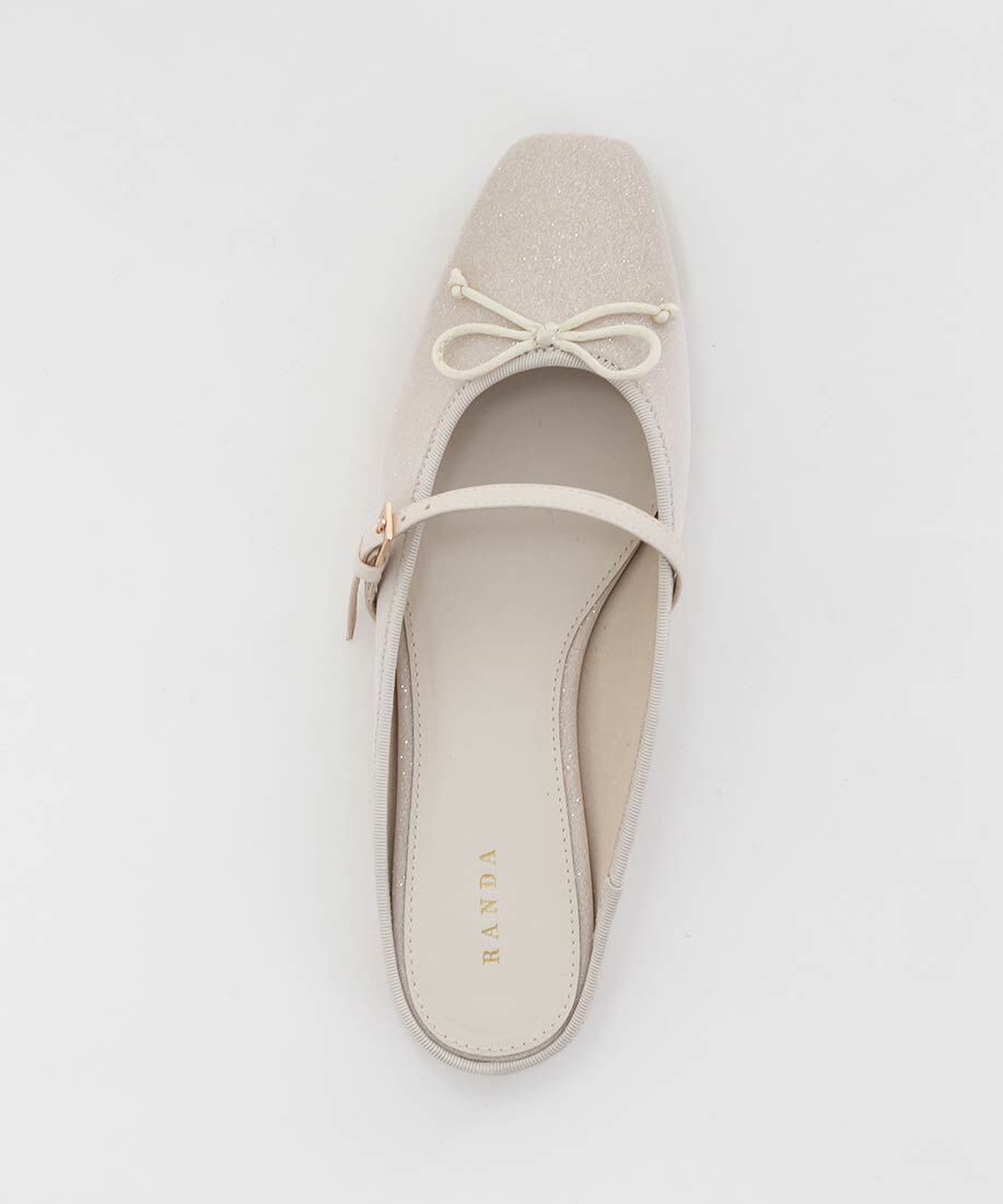  「バレエシューズライクミュールパンプス」|ルームシューズ|