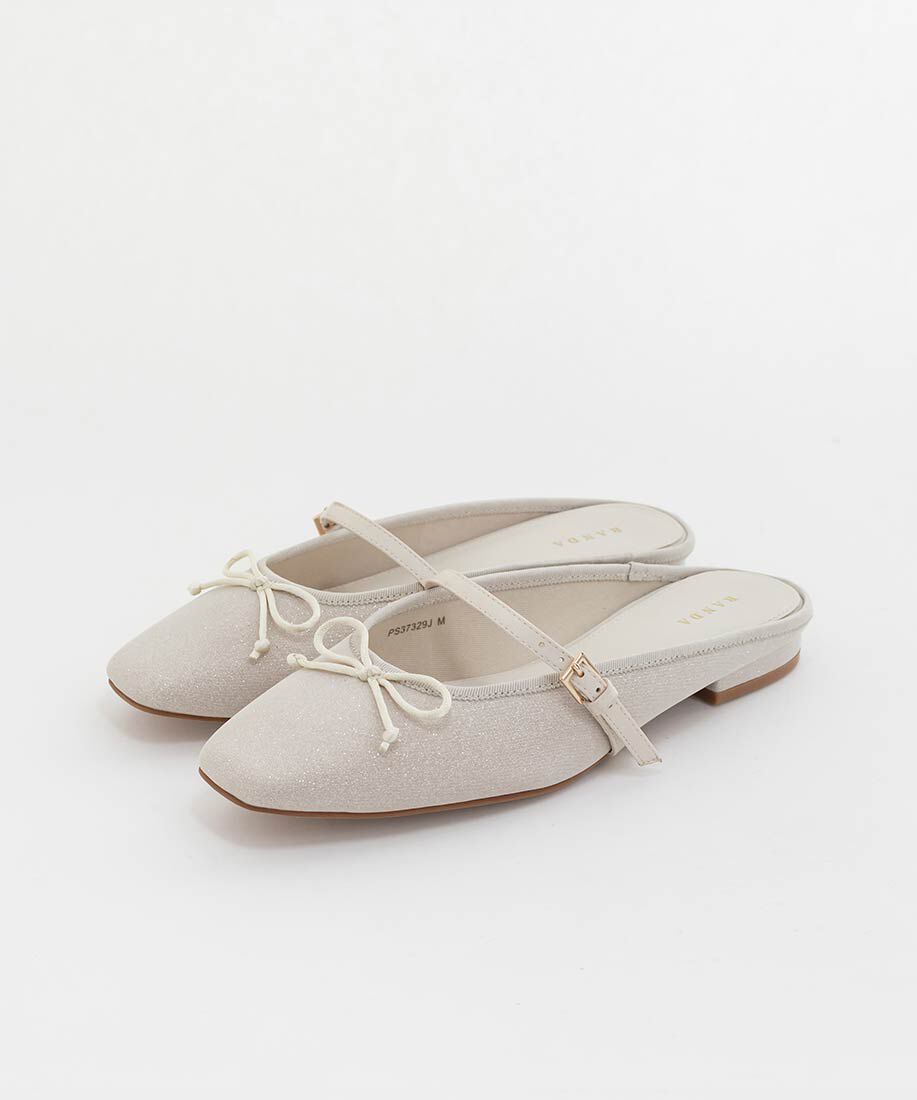  「バレエシューズライクミュールパンプス」|ルームシューズ|