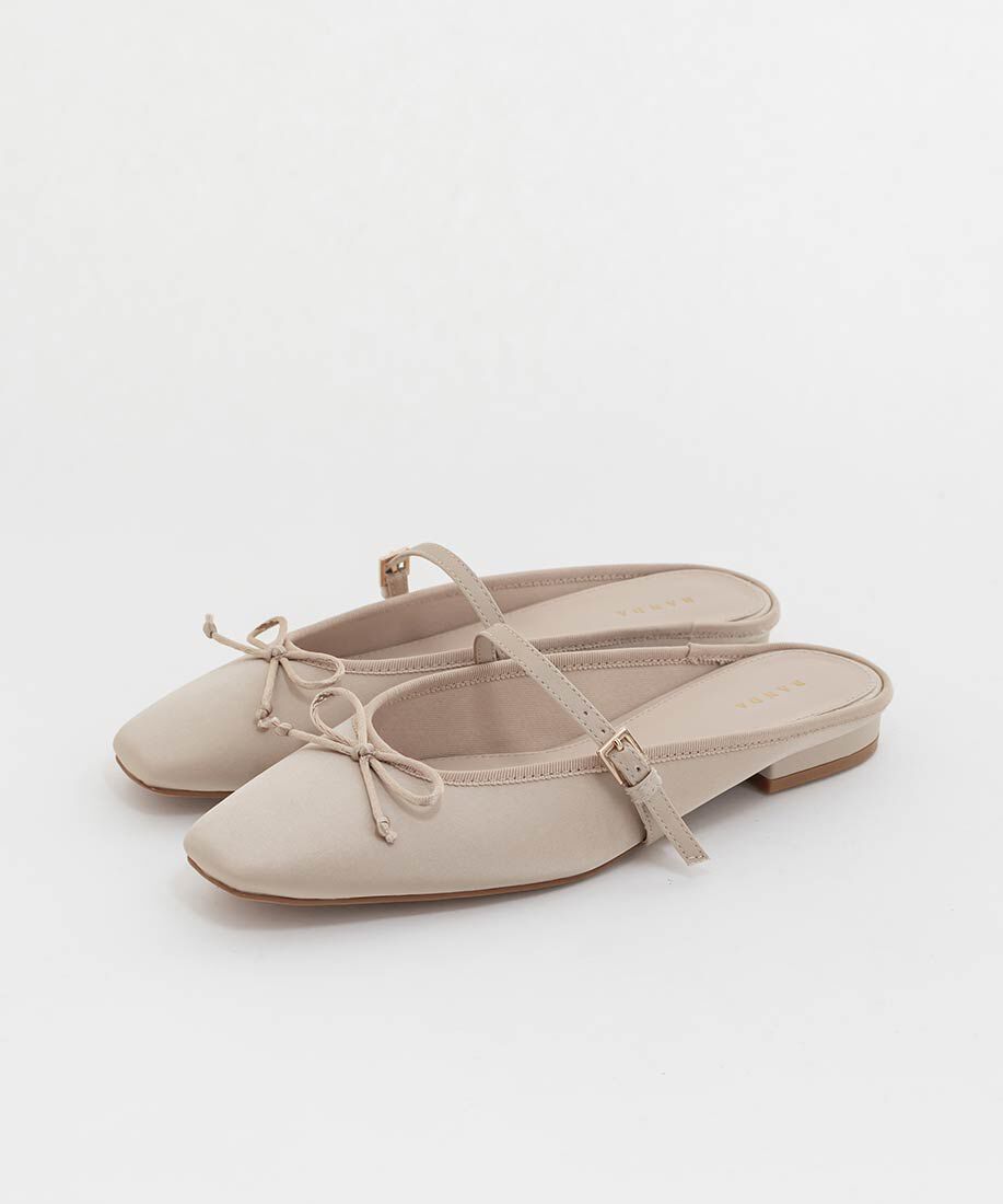  「バレエシューズライクミュールパンプス」|ルームシューズ|