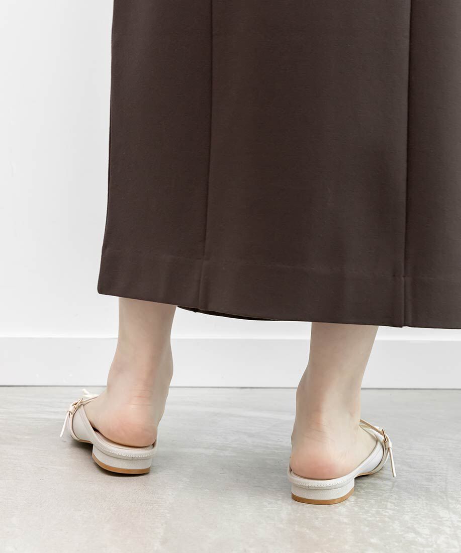  「バレエシューズライクミュールパンプス」|ルームシューズ|