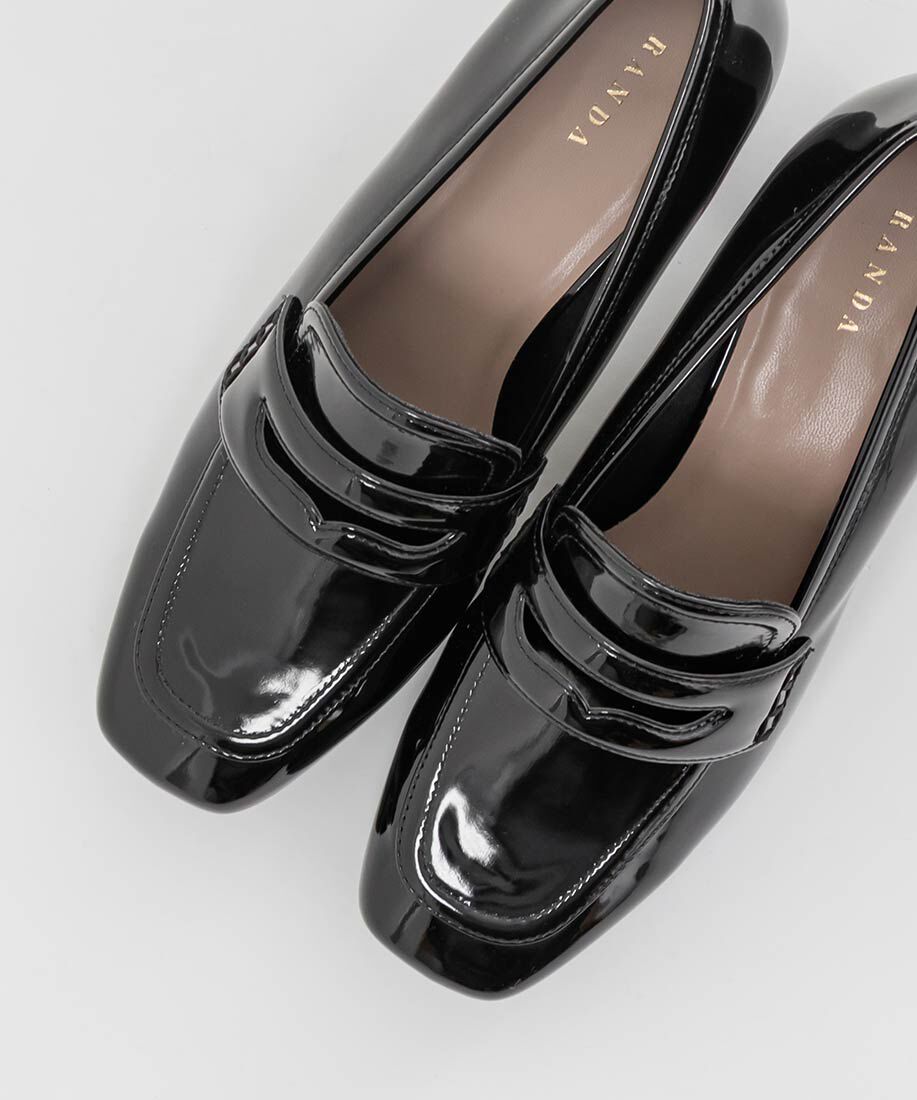  「ストームデザインヒールローファー」|ローファー|