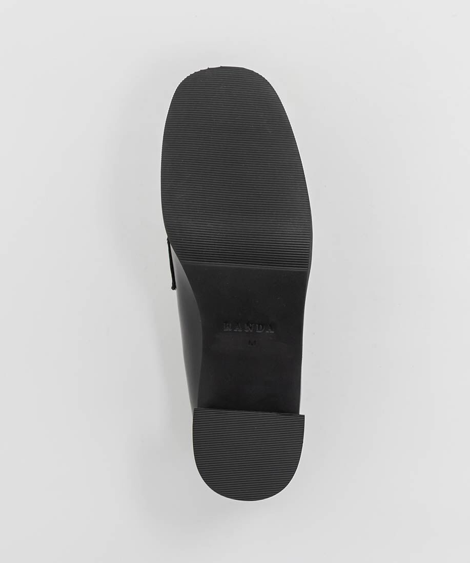  「ウーブンデザインヒールローファー」|ローファー|