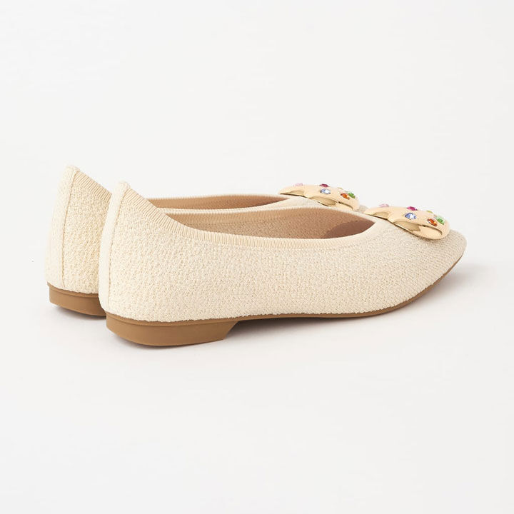 CUMUU＿DIANA「ハートモチーフニットシューズ　EI42854」|パンプス|