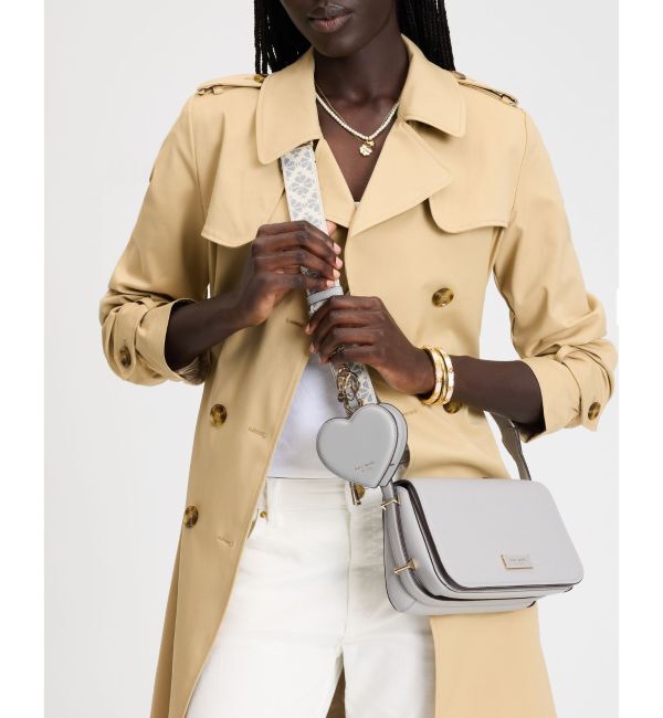 kate spade new york「リブ ハート コイン パース」|ストラップ|