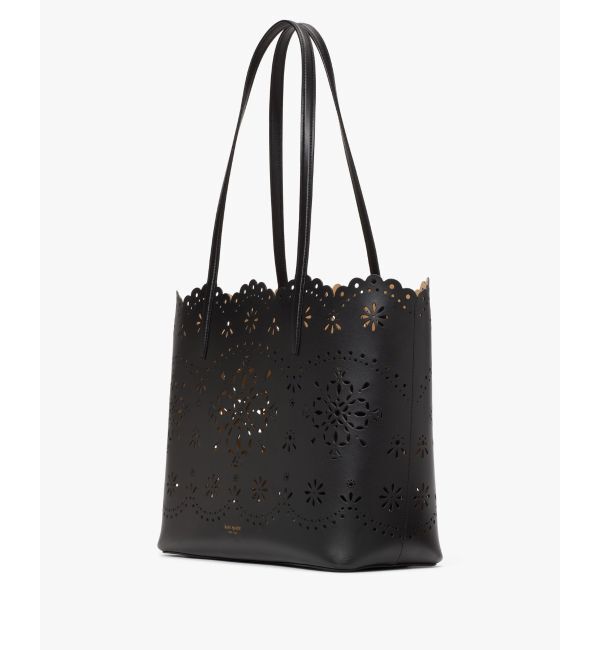 kate spade new york「ドゥー イット オール スペード フラワー パーフォレーテッド ラージ トート」|トートバッグ|
