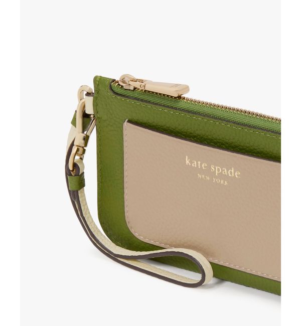 kate spade new york「アヴァ カラーブロックド コイン カード ケース リスレット」|ストラップ|