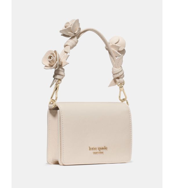 kate spade new york「ナターシャ クリンクル パテントレザー ミニ バッグ ウィズ ローズ ストラップ」|ストラップ|