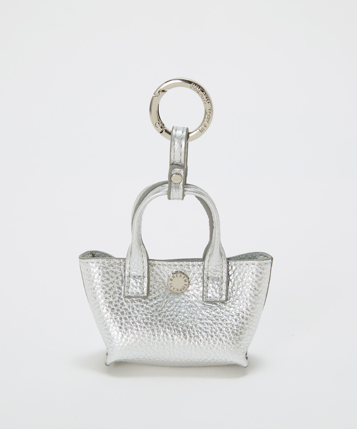 TOPKAPI BREATH「【Breath TOPKAPI】ELAN エラン シュリンクレザー トート型チャーム 」|ストラップ|シルバー