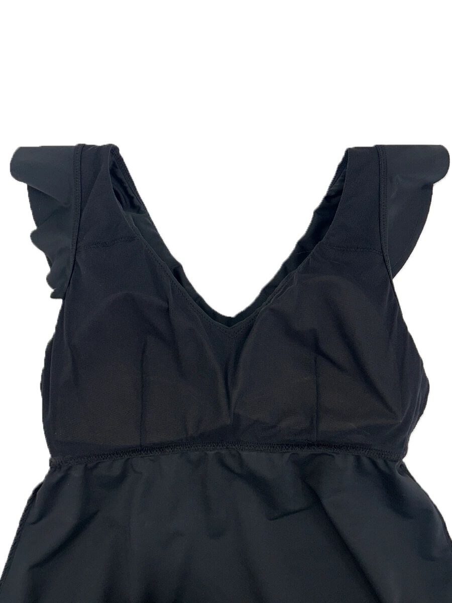 Riberce「【新作】ブラックペタルスリーブキャミソールビキニ/キャミキニ」|ビキニ|