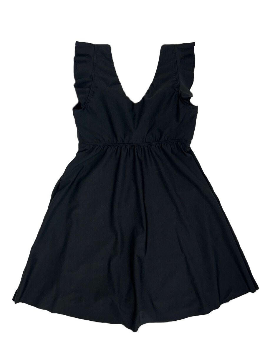 Riberce「【新作】ブラックペタルスリーブキャミソールビキニ/キャミキニ」|ビキニ|