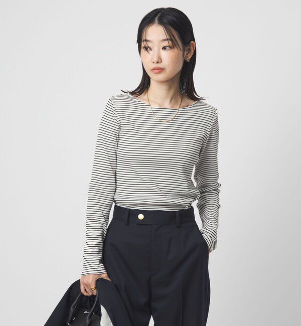 UNITED ARROWS green label relaxing「ブライトリブ ボートネック ロングスリーブ カットソー」|Tシャツ・カットソー|その他1