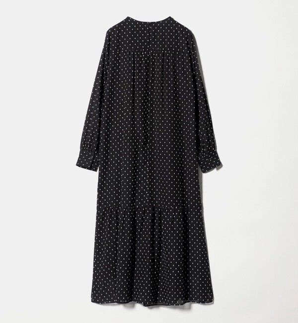 UNITED ARROWS green label relaxing「ドット シアー ティアード ワンピース」|ドレス|