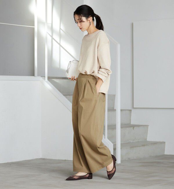 UNITED ARROWS green label relaxing「［size SHORT/TALLあり］オルマイ LI/MIX ワイド パンツ」|その他|