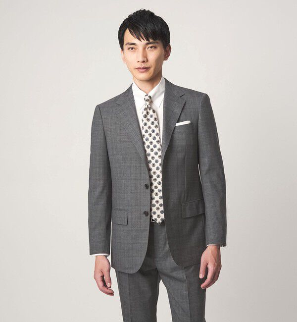 UNITED ARROWS green label relaxing「REDA グレンチェック 3B HXD スーツジャケット」|スーツ|MD.GRAY